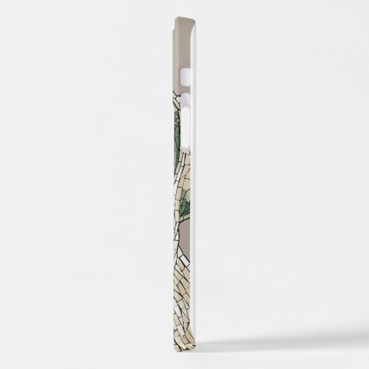 Dope Dog Mosaic Phone Case - Abstract Vibe Pet Art iPhoneケース (左側面)