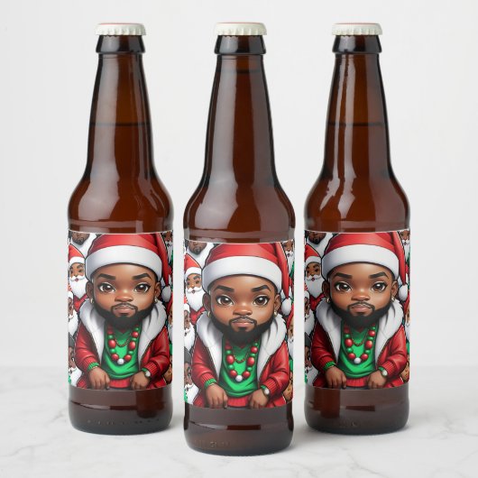 Dope Santa Beer Bottle Label ビールラベル (ボトル)