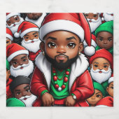 Dope Santa Beer Bottle Label ビールラベル (シングルラベル)