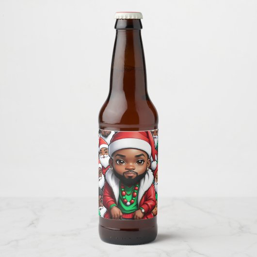 Dope Santa Beer Bottle Label ビールラベル (正面)