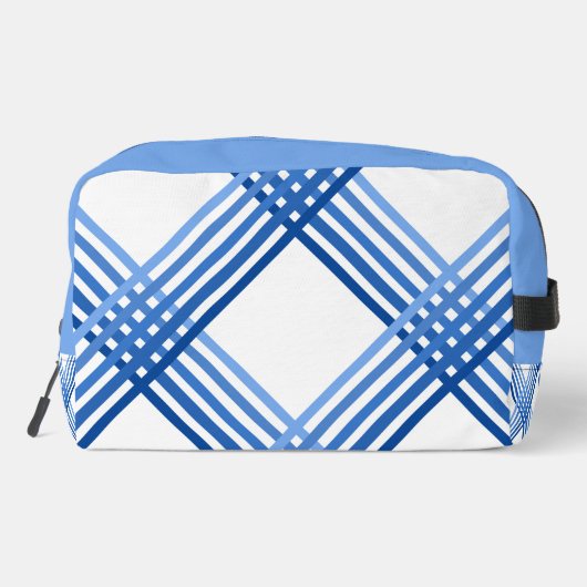 Dopp Kit - Blue Stripes Crossed Diagonally ドップキット (裏面)