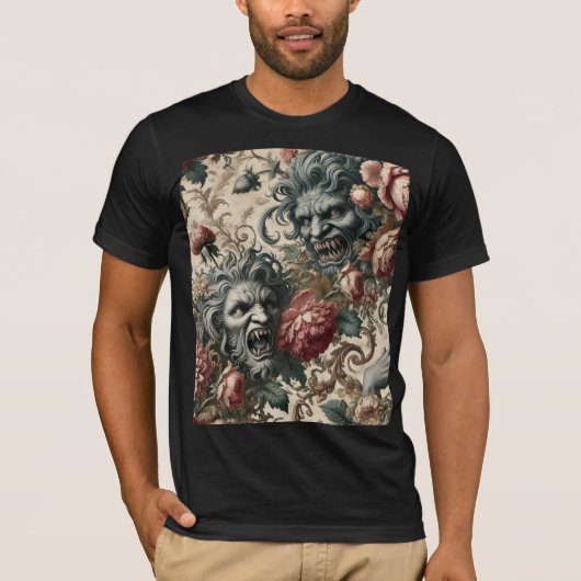 Doppelganger Malevolence – Gothic Wearable Art Tシャツ (正面)