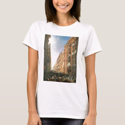 Dora Grossa経由でコーパスクリスティの行列， T Tシャツ (正面)