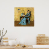 Dora Wheelerの恋しく思ポートレート, 1883 ポスター (キッチン)