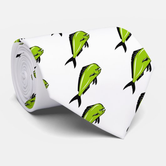 Doradoのイルカの魚またはmahiのmahiの跳躍 ネクタイ (ロール)