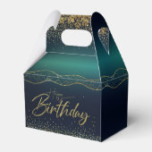 dorado  con turquesa para cumple   フェイバーボックス (裏面サイド)