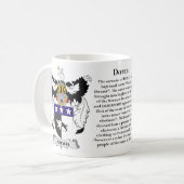 Doran家族の紋章付き外衣 コーヒーマグカップ (正面左)