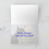 Dora's Birthday Party - Cat / Kitten誕生日カード カード (内部)