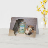 Dora's Birthday Party - Cat / Kitten誕生日カード カード (黄色い花)