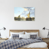 Dordrechtのマース キャンバスプリント (インサイチュ (寝室))