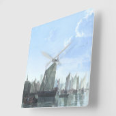 Dordrechtのマース スクエア壁時計 (傾斜)