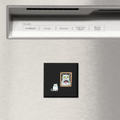 Dorian Gray's Cat Teeshirt From Skunkbear マグネット (インサイチュ (食洗機))