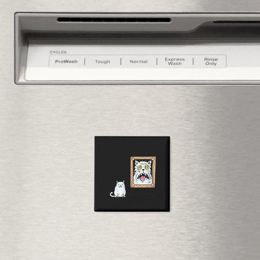 Dorian Gray's Cat Teeshirt From Skunkbear  マグネット (インサイチュ (食洗機))