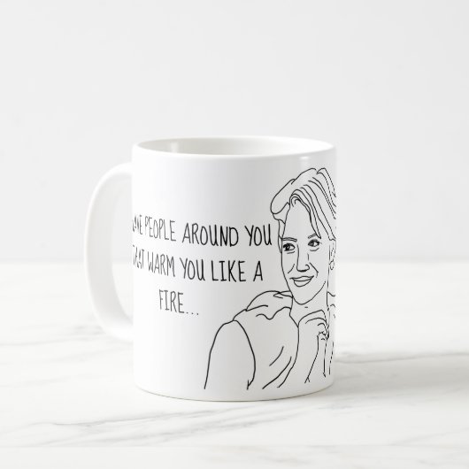 Dorinda RHONY -火が燃やさないために注意しないで下さい コーヒーマグカップ (正面左)