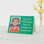 DORIS: 彼らは呼びますそれをPMSと… -挨拶状 カード (黄色い花)