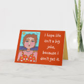 DORIS: 私は生命が大きい冗談…ではないことを望みます -カード カード (正面)