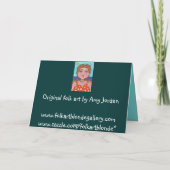 DORIS: "置かれる食べて下さいチョコレート"を…. -挨拶状 カード (裏面)