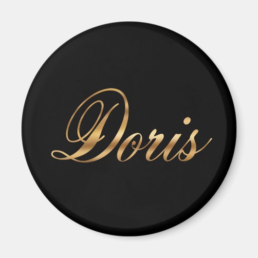 Doris gold Design Lettering Magnet マグネット (正面)