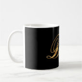 Doris gold Design Lettering Tasse Kaffeetasse コーヒーマグカップ (左)