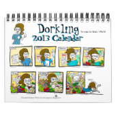 Dorkling 2013月毎の壁カレンダーのユーモア漫画 カレンダー (カバー)