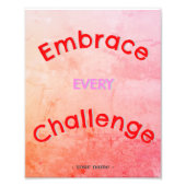 Dorm Decorポジティブバイブ見積カスタム名ポスター フォトプリント (正面)