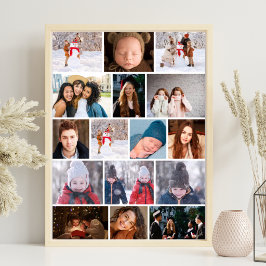 Dorm Room Wall Art Photo Collage Poster ポスター