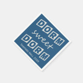 "Dorm Sweet Dorm"ドーカスタムムパーティー紙ナプキン スタンダードカクテルナプキン (角)