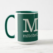 "Dorm Sweet Dorm"モノグラムカスタムマグ マグカップ (左)