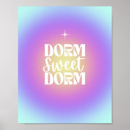Dorm Sweet Dorm Blue & Purple Gradient Auraポスター ポスター