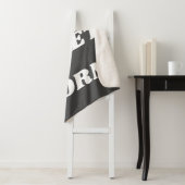 Dorm Sweet Dorm in Black and White シェルパブランケット (インサイチュ)