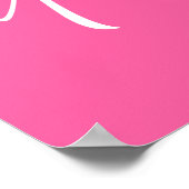 Dorm Sweet Dorm Pink Poster | Preppy Dorm Wall Art ポスター (角)