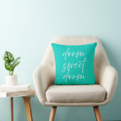 Dorm Sweet Dorm Throw Pillow | Preppy Dorm Room クッション (椅子)