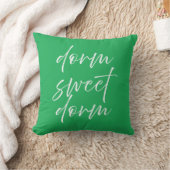 Dorm Sweet Dorm Throw Pillow | Preppy Dorm Room クッション (ブランケット)
