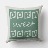 "Dorm Sweet Drom"リバーシブル装飾用クッション クッション (裏面)