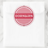 Dornbirn City Pride Emblem – Austrian Identity ラウンドシール (バッグ)