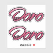 Doro faded pink Aufkleber Sticker Stickerset シール (シート)