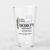 Doro's Restaurant, Rush通り，シカゴ， IL タンブラーグラス (裏面)