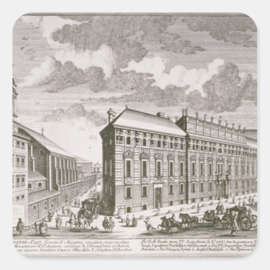 Dorotheergasseの提示の眺め スクエアシール (正面)