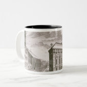 Dorotheergasseの提示の眺め ツートーンマグカップ (正面左)