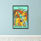 Dorrit Blackによる音楽（1928年） キャンバスプリント (インサイチュ (ウッドフロア))