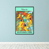 Dorrit Blackによる音楽（1928年） キャンバスプリント (インサイチュ (ウッドフロア))