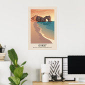 Dorset AONB Travel Poster ポスター (ホームオフィス)