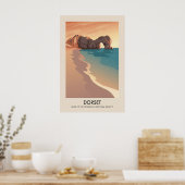 Dorset AONB Travel Poster ポスター (キッチン)