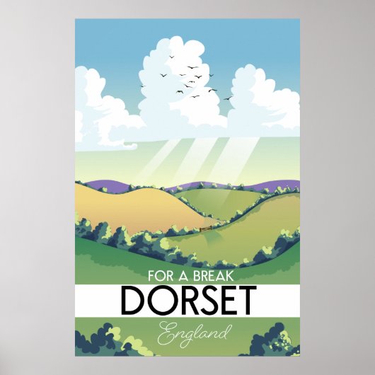 Dorset England旅行ポスター ポスター (正面)