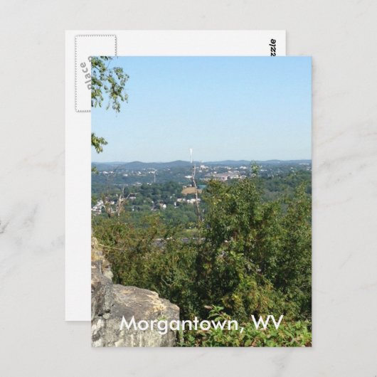 Dorseysのノブの郵便はがきからのMorgantown WVの写真 ポストカード (正面/裏面)