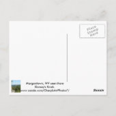 Dorseysのノブの郵便はがきからのMorgantown WVの写真 ポストカード (裏面)