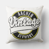 Dortmundヴィンテージスタイルロゴ、装飾用クッション クッション (裏面)