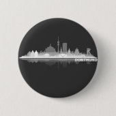 Dortmund City Skyline Button 缶バッジ (正面)