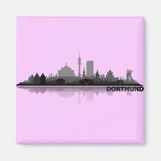 Dortmund City Skyline - Kühlschrankmagnet マグネット