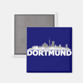 Dortmund City Skyline Kühlschrankmagnet マグネット (正面/裏面)